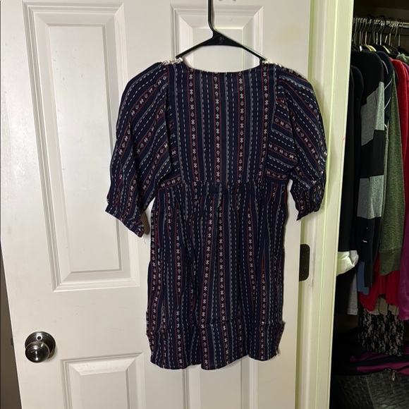 Hayden Los Angeles Hayden Girls Navy Drawstring Blouse - Picture 2 of 3